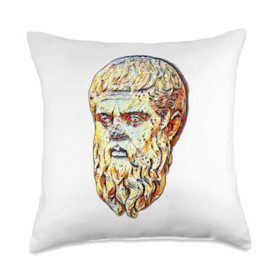Acient Italy Roman Statue Abstract Art Teacher Throw Pillow
