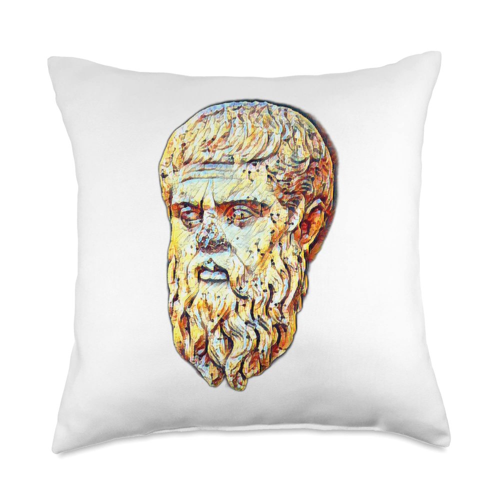 Acient Italy Roman Statue Abstract Art Teacher Throw Pillow