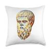 Acient Italy Roman Statue Abstract Art Teacher Throw Pillow view 1