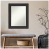 Amanti Art Black Bathroom Mirror for Over Sink, 30x24 Ridge Black Rectangle Vanity Mirror, Medium Traditional Frame, Hangs Horizonally and Vertically, Bathroom Wall Decor, Petite Bevel Edge view 2