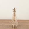 Factory Direct Craft Champagne Glittered 6 Inch Bottle Brush Trees - Set of 3 view 2