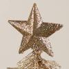 Factory Direct Craft Champagne Glittered 6 Inch Bottle Brush Trees - Set of 3 view 3