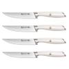 Cangshan L1 Series 1026948 German Steel Forged 4-Piece Fine-Edge Steak Knife Set, White view 1