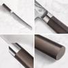 Cangshan HAKU Series 9-Inch Bread Knife with Sheath, Forged X-7 Damascus Steel, 501042 view 3