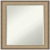 Amanti Art Bronze Bathroom Mirror for Over Sink, 29x23 Elegant Brushed Bronze Rectangle Vanity Mirror, Medium Casual Frame, Hangs Horizonally and Vertically, Bathroom Wall Decor, Petite Bevel Edge view 1