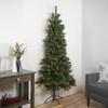 Northlight Pre-Lit Medium Beaver Pine Artificial Christmas Wall Tree Clear Lights, 6.5', Green view 2