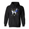 Cute Llama With Jewish Menorah Funny Cool Chanukah Hanukkah Menorah Jewish Llama Lover Hoodie view 1