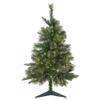 Northlight Pre-Lit Kingston Cashmere Pine Full Artificial Christmas Tree Multi LED Lights, 3', Green view 1