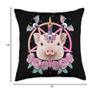 Pastel Goth Pig Pagan Creepy Menhera Farm Pig Farmer Throw Pillow view 4