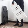Hamankim Wooden Foldable Ladders 3 Step Stools Small Foot Chair Portable Multifunction Ladder Chair Home Library Climb Ladder Black Walnut Color view 4