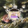 2022 Halloween Ornaments 3 Inch Pumpkin on Truck Snowflake Ornament Witch Hat Orange Polka Dots Stripe Night Before Christmas Tree Hanging Ornament Gothic Snowflake Metal Keepsake Gift view 4