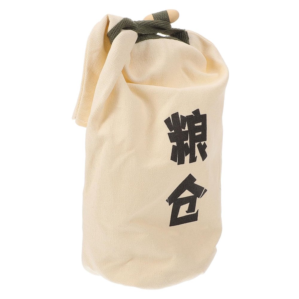 Zerodeko Canvas Rice Storage Bag Capacity Outdoor Camping Food Holder Practical and Wear-resistant Design for Rice for Bbqs and Picnics Lightweight and Portable