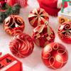 3.15" Christmas Ball Ornaments Set, 16pc Red Xmas Tree Ornaments Decoration, Shatterproof Large Decorative Hanging Balls with Loop for Christmas Party Holiday Wreath Garland Home Decor view 4