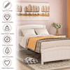 Harper & Bright Designs Twin Bed Frame, Wood Twin Size Platform Bed Frame with Headboard, No Box Spring Required Single Platform Bed Frame for Kids (White) view 3