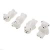 MinLia White Bear Chopstick Holder Ceramic Chopsticks Rest Cute Spoon Fork Ceramic Cutlery Rack Home Kitchen Accessories view 1