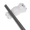 MinLia White Bear Chopstick Holder Ceramic Chopsticks Rest Cute Spoon Fork Ceramic Cutlery Rack Home Kitchen Accessories view 3