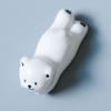 MinLia White Bear Chopstick Holder Ceramic Chopsticks Rest Cute Spoon Fork Ceramic Cutlery Rack Home Kitchen Accessories view 4