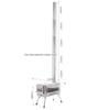 Folding Wood Burning Stove with Freestanding Outdoor Stainless Steel Chimney,Tent Heater,Camping Kitchen Utensils,Stainless Steel Material view 2