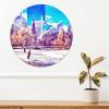 ArogGeld Boston PVC Wall Clock Hometown Round Wall Clock with Roman Numerals 8.8 inch Silent Non-Ticking French Retro PVC Clock Decor for Living Room Bedroom Home Office School Decor view 3