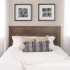 Prepac Stylish Flat Wood Panel Headboard for Queen Size Beds, Simplistic Wooden Queen Headboard (2.25" D x 64.5" W x 48" H) and Prepac Salt Spring Rustic Tall Nightstand Side Table with 3 Drawers, Farmhouse Tall 3-Drawer Bedside Table (16" D x 23" W  view 2