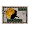 Halloween Pet Cat Wood Sign Pumpkin Primitive Halloween Decor Full Moon Bats Spider Web Wooden Sign Scary House Art Farmhouse Decor Antique Party Giftfor Friends Family 8x12in view 1
