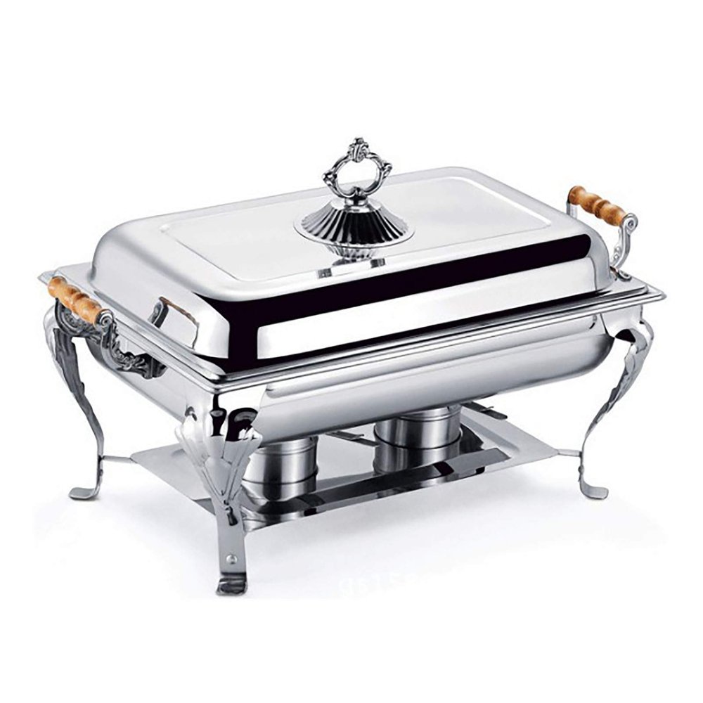 8QT Chafing Dish Food Warmer Stainless Steel Chafer Buffet Server for Buffet Wedding Banquet Events