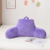 Aimuan Reading Pillow Bed Rest Pillow with Arms Rabbit Fur Cushion for Adults Teens Incline Rest Sitting up & Sleeping Snoring Pillow with Pregnancy Lumbar Back Support (Purple) view 1