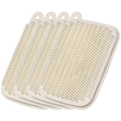 LIFKOME Kitchen Cleaning Tool 4pcs Flexible Sink Brush Vegetable Scrubber Potato Brush Scrubber Soft Bristles Humanized Design