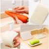 LIFKOME Kitchen Cleaning Tool 4pcs Flexible Sink Brush Vegetable Scrubber Potato Brush Scrubber Soft Bristles Humanized Design view 2
