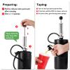 FERRODAY Stainless 128oz Mini Keg Hand Pump Beer Growler Beer Keg Draft Beer Dispenser Growler for Beer Mini Keg Hand Pump Picnic Beer Faucet Keg Portable Mini Keg Beer Pump Beer Tap view 4