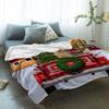 Christmas Blanket, Christmas Truck with Golden Retriever to Farm Barn Untra Soft Flannel Fleece Throw Blankets Warm Fuzzy Microfiber Blankets Ideal for Bed Sofa Living Room Bedroom 59'' x 79'' view 2