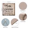 Antique Wooden Sign Plaque Please Do Not Knock Or Ring The Doorbell Wood Wall Hanging Sign Door Hanger Sign Rural Home Wall Hanging Decor for Kitchen Kitchen 16x16 Inch view 2