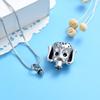 SHEIL Dog Cremation Jewelry for Ashes for Pet Stainless Steel Keepsake Pendant Human Best Friend Memorial Urn Necklace view 3