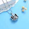 SHEIL Dog Cremation Jewelry for Ashes for Pet Stainless Steel Keepsake Pendant Human Best Friend Memorial Urn Necklace view 4