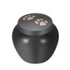SHEIL Dog/Cat Paw Print Stainless Steel Cremation Urns for Ashes for Pet Keepsake Memorial Jewelry Funeral Casket -50mm Tall