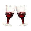 TENYASEN Disposable Plastic Wine Glasses, Gold Glitter, 6 oz, 30 Pack view 1