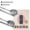 BALWOO [Made in Korea] Hologram Turtle Design Korean Table Sticky Rice Spoon and Chopsticks 304 Stainless Steel Flat Chopsticks Matt Surface Mukbang Cutlery (Blue and Red) view 2