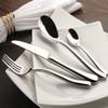 24 Piece Silverware Set for 6 Heavy Flatware Sets 18/10 Stainless Steel Nice Weight Durable Wedding Restaurant Cutlery Utensils Include Teaspoons Knifes Forks and Spoons Tableware Set view 1