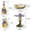 Ryakos Bathroom Accessories Sets Three Dimensional Relief Bathroom Accessories Set 5-Piece Ceramics Bath Accessory Butterfly Pattern Set Soap Dispenser Set (Color : A) view 2