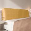 Headboard Backrest Stripe Reading Pillow Bedside Cushion Large Bolster Upholstered Removable Headboard Pad Cover for Dorm Bench Daybed Bunkbed,B,with headboard 74.8"/190cm view 1