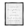 Stupell Industries Best Friend Daughters Birch Pattern Typography Phrase Floating Framed Wall Art, Design By Daphne Polselli view 1