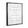 Stupell Industries Best Friend Daughters Birch Pattern Typography Phrase Floating Framed Wall Art, Design By Daphne Polselli view 2
