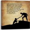 Christian Old Testament Ecclesiastes 4 9 10 Wall Art Verse Bible Poster Living Room Decorative Artwork Rectangle Pictures for Bedroom Giclee Painting Prints on Canvas Kitchen Wall Decoration (16x24inch(40x60cm),Canvas) view 1