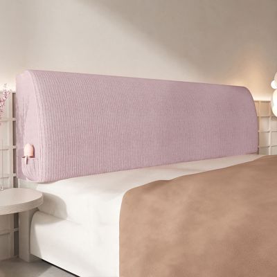 Headboard Backrest Stripe Reading Pillow Bedside Cushion Large Bolster Upholstered Removable Headboard Pad Cover for Dorm Bench Daybed Bunkbed,A,No headboard 78.7"/200cm