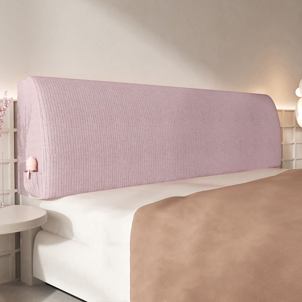 Headboard Backrest Stripe Reading Pillow Bedside Cushion Large Bolster Upholstered Removable Headboard Pad Cover for Dorm Bench Daybed Bunkbed,A,No headboard 78.7"/200cm