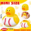 Deekin 24 Pcs Rubber Ducks 2 Inch Bulk Sport Party Favors for Team Events Decorations Birthday Party Gift (Baseball) view 2