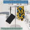 LXBAMKEA Stainless Steel Hanging Hook Display Stands, Countertop Rotating Jewelry Rack, Necklace Holder, Handbag Scarf Keyring Bracelet Earrings Storage Rack, Shop Retail Organizers view 2