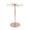 LXBAMKEA Stainless Steel Hanging Hook Display Stands, Countertop Rotating Jewelry Rack, Necklace Holder, Handbag Scarf Keyring Bracelet Earrings Storage Rack, Shop Retail Organizers view 1