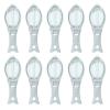 10Pcs Fish Scale Remover,Fish Scaler, Fast Remove Fish Skin Brush Plastic Fish Scales Graters Scraper,Fish Descaler Tool Skin Brush Kitchen Cooking Tools, Fish Scaler,10Pcs Fish Scale Remover, F view 1