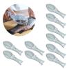 10Pcs Fish Scale Remover,Fish Scaler, Fast Remove Fish Skin Brush Plastic Fish Scales Graters Scraper,Fish Descaler Tool Skin Brush Kitchen Cooking Tools, Fish Scaler,10Pcs Fish Scale Remover, F view 4